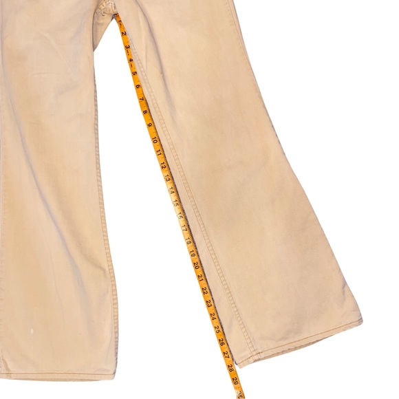 Rare Vintage Levi’s For Gals Khaki Flare Leg Jeans Big E - Picture 11 of 13
